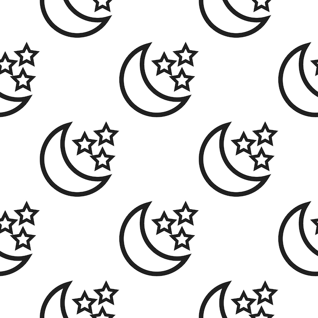 Moon and star icon illustration