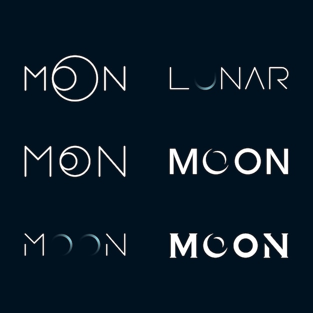 Moon Vector icon design illustration Template