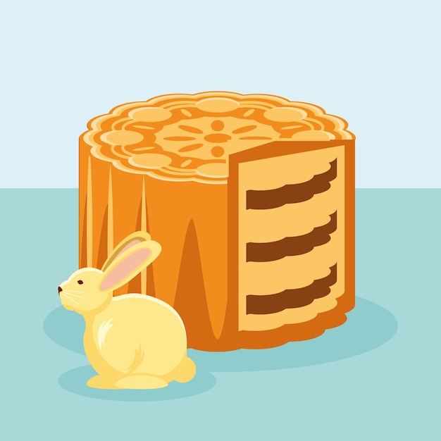 Mooncake and rabbit