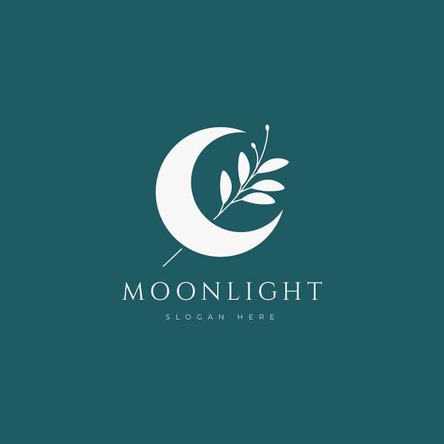 Moonlight logo design vector graphic illustration