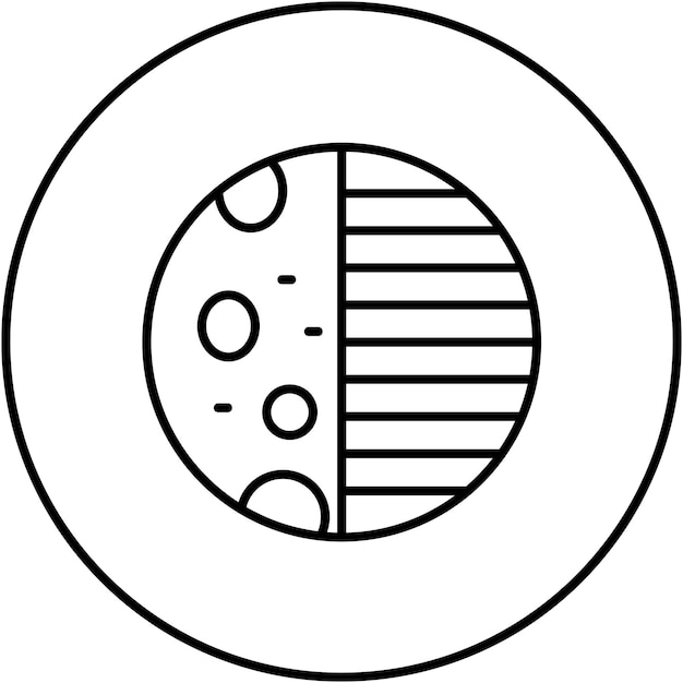 Vettore immagine vettoriale dell'icona della fase lunare può essere utilizzata per il tempo