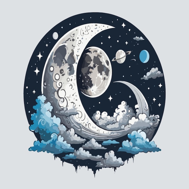 Moons illustration