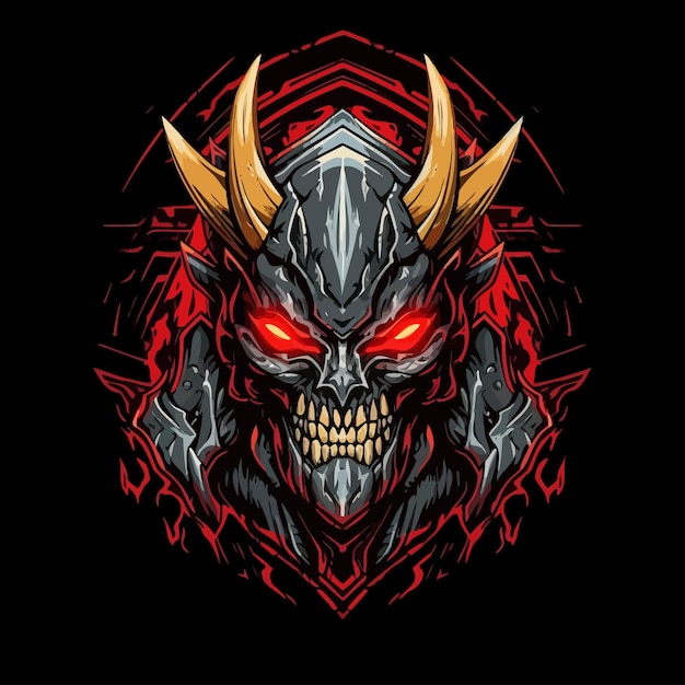 Moordenaar mascotte logo Esport