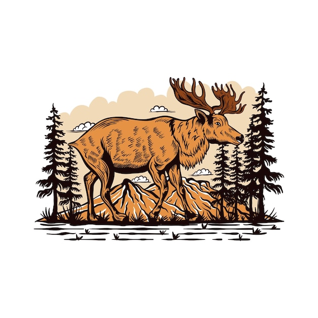 Moose Illustration