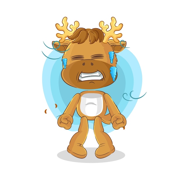 Moose koude illustratie karakter vector