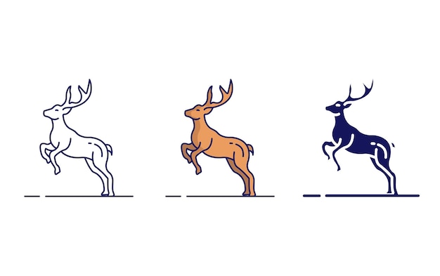 Moose vector icon