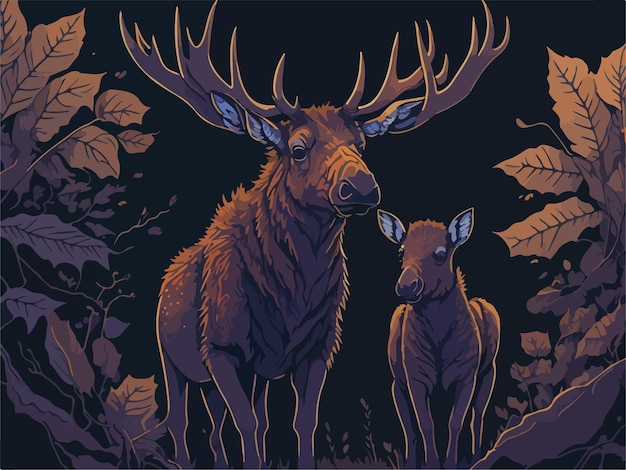 Moose vector illustration