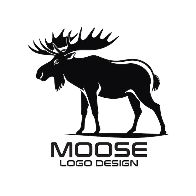 Moose vector logo design