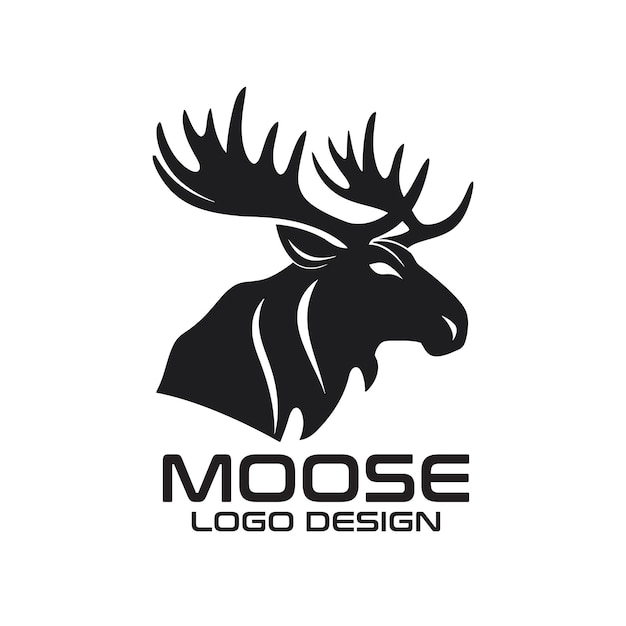 Moose vector logo ontwerp