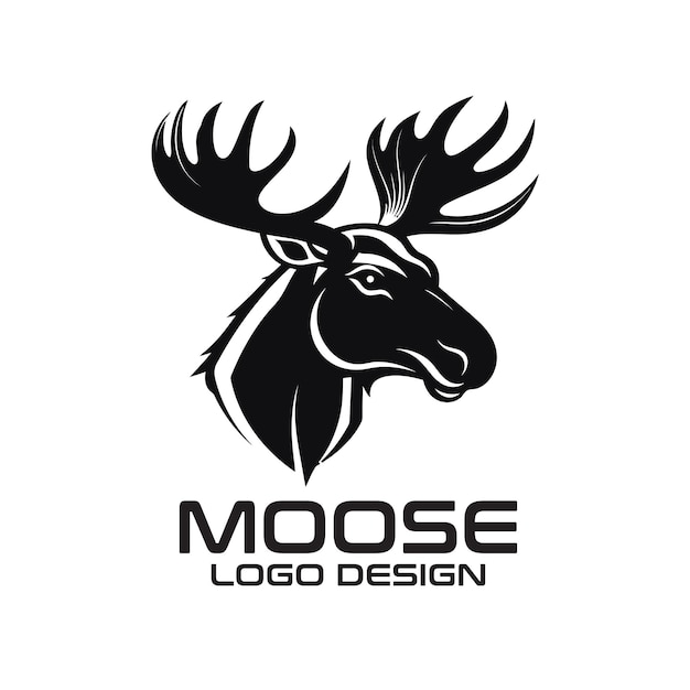 Moose vector logo ontwerp