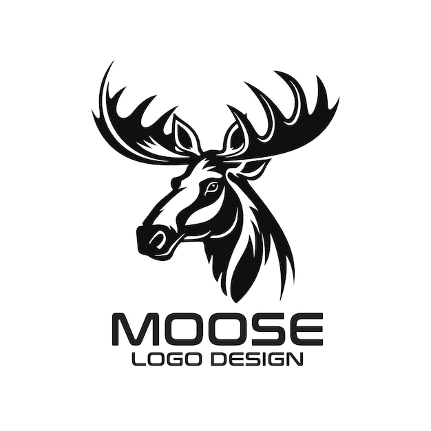 Moose vector logo ontwerp