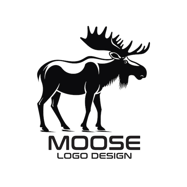 Moose vector logo ontwerp