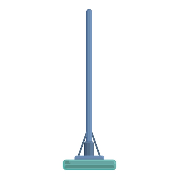 Vector mop icon cartoon vector clean equipment sponge wash