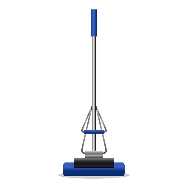 Vector mop icon cartoon vector cleaning floor clean broom