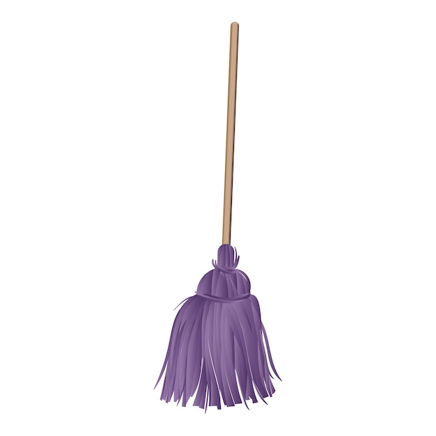 Vector mop-pictogram cartoon van mop vector pictogram voor webdesign geïsoleerd op een witte achtergrond