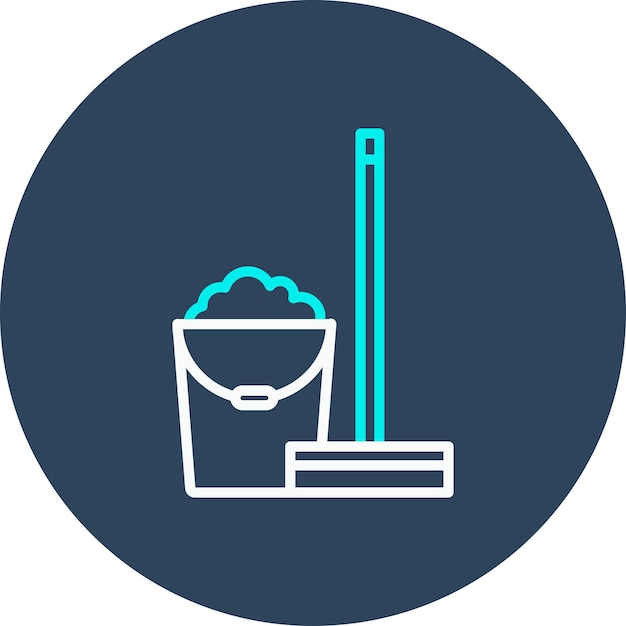 Vector mop vector icon can be used for house cleaning iconset