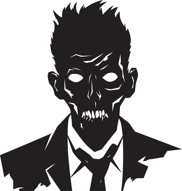 Morbid Epidemic Black Vector Zombie DesignsCadaverous Pandemic Vector Black Zombie Figuren