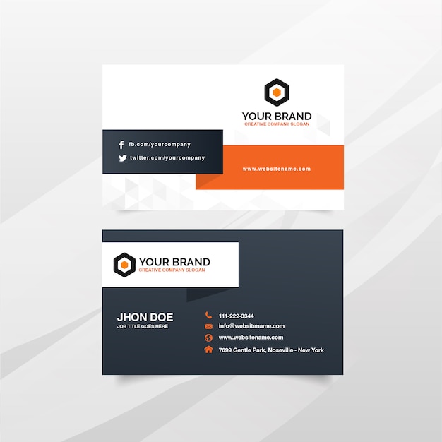 Vector morden business cards