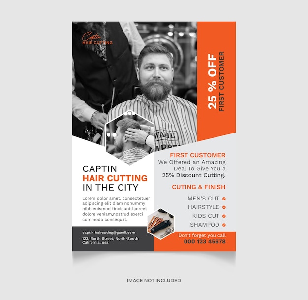 Vector morden flyer design template