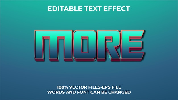 More text style effect