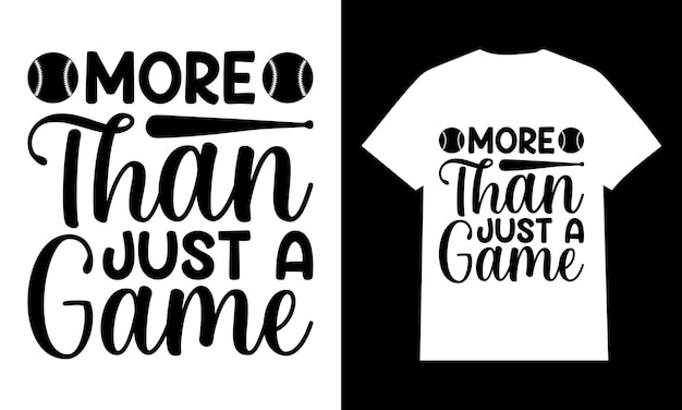 Più di un semplice gioco baseball svg t shirt design