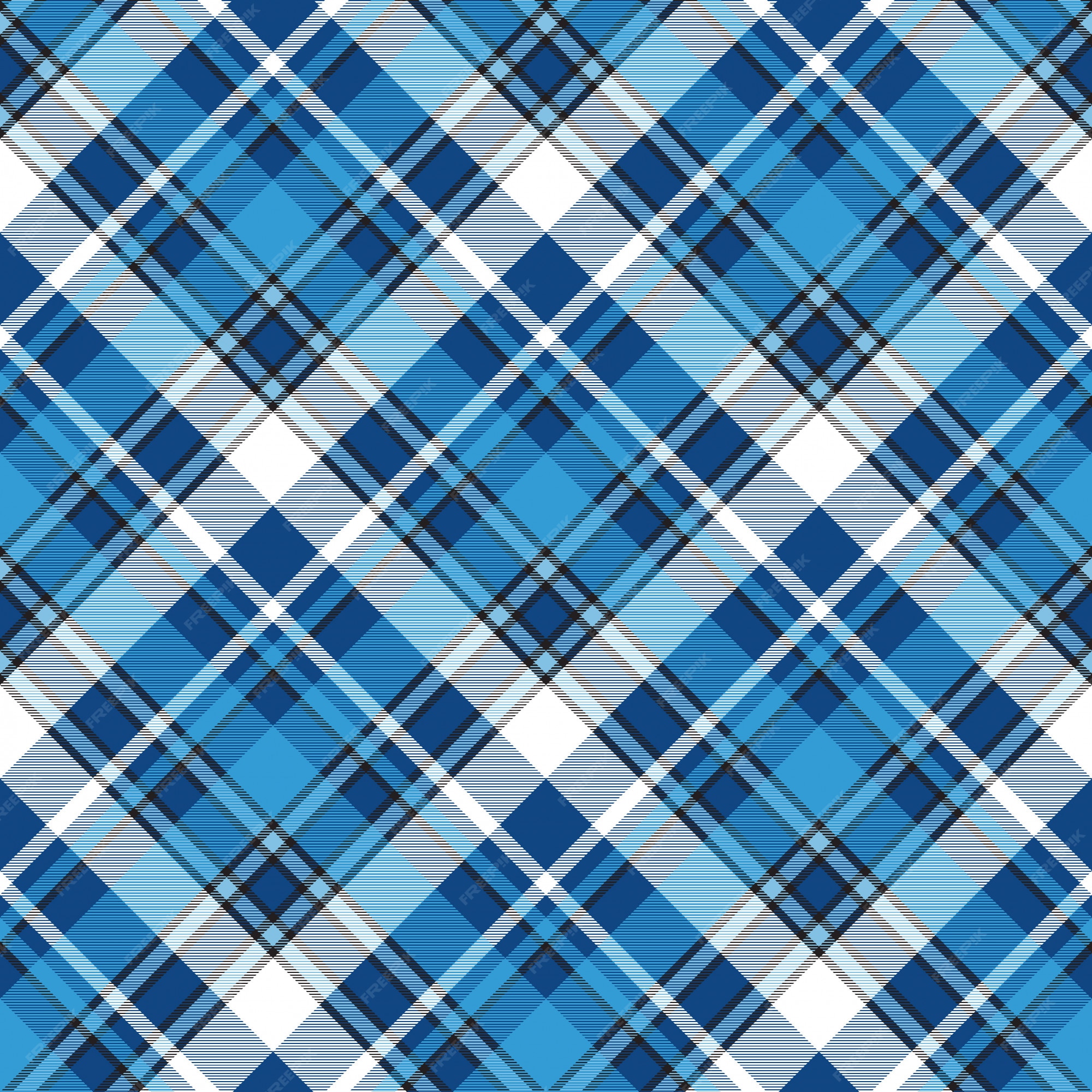 Seamless blue plaid pattern Stock Vector by ©lemony 9620207