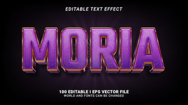 Moria-teksteffect