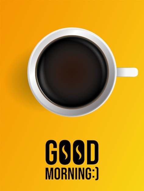 Morning coffee poster