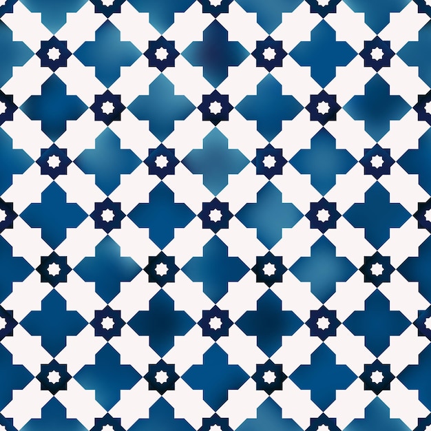 Moroccan seamless pattern abstract geometric pattern in Arabic style