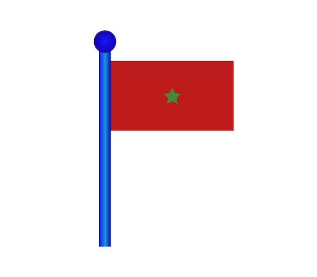 벡터 모로코 국기