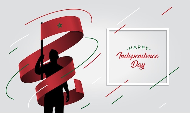 Morocco independence day   illustration 