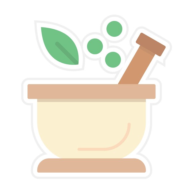 Mortar icon vector image Can be used for Spa