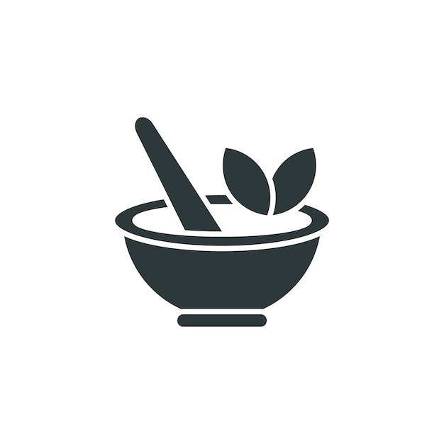 Mortar and Pestle icon vector design templates simple and modern