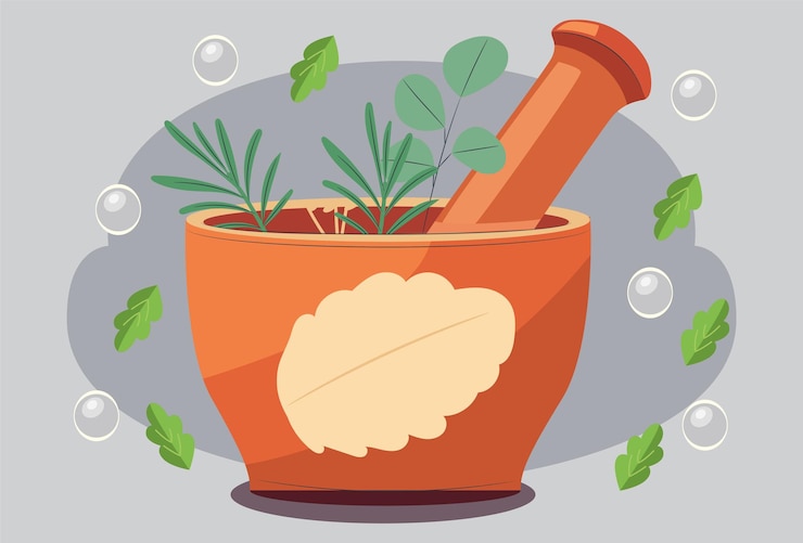 Vector mortarconcept illustration stylish and beutiful