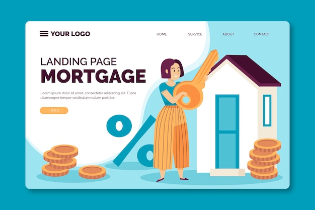 Mortgage landing page design