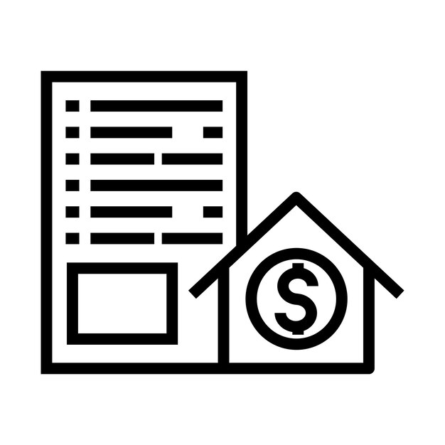 Vector mortgage vector icon