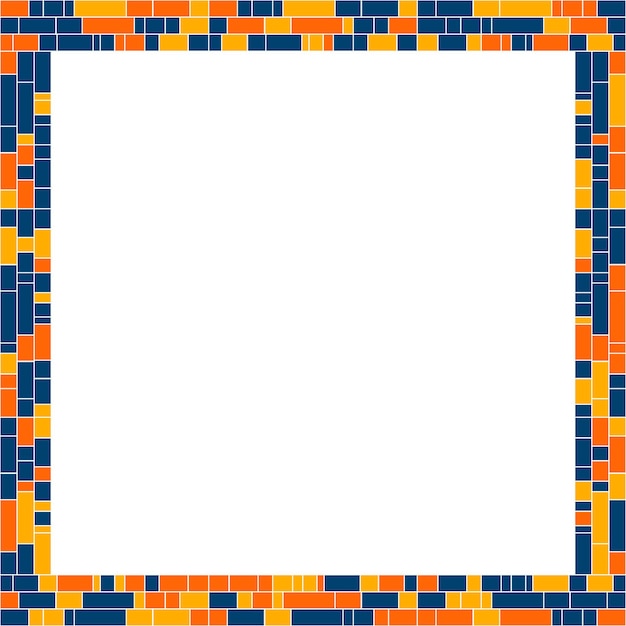 Mosaic frame element design pattern