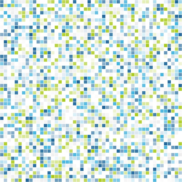 Mosaic seamless colored pixel background Vector illustration