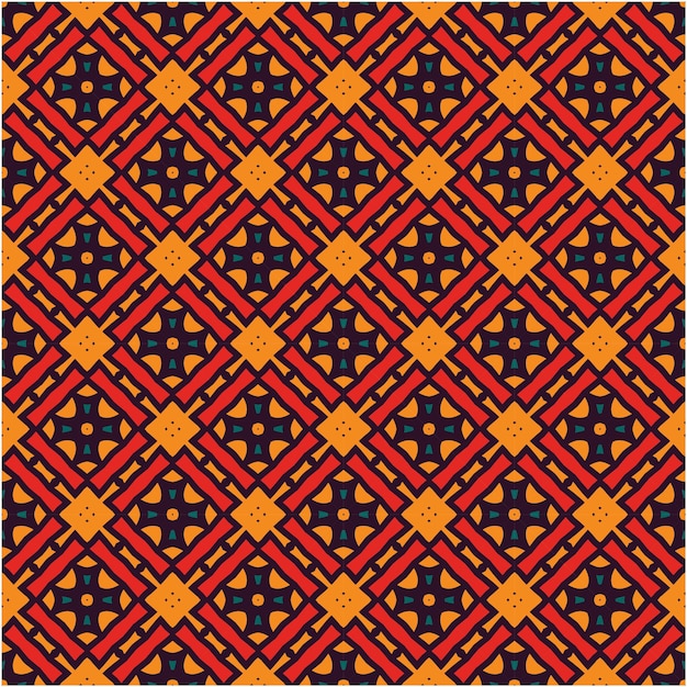 Mosaic seamless pattern design decorative style