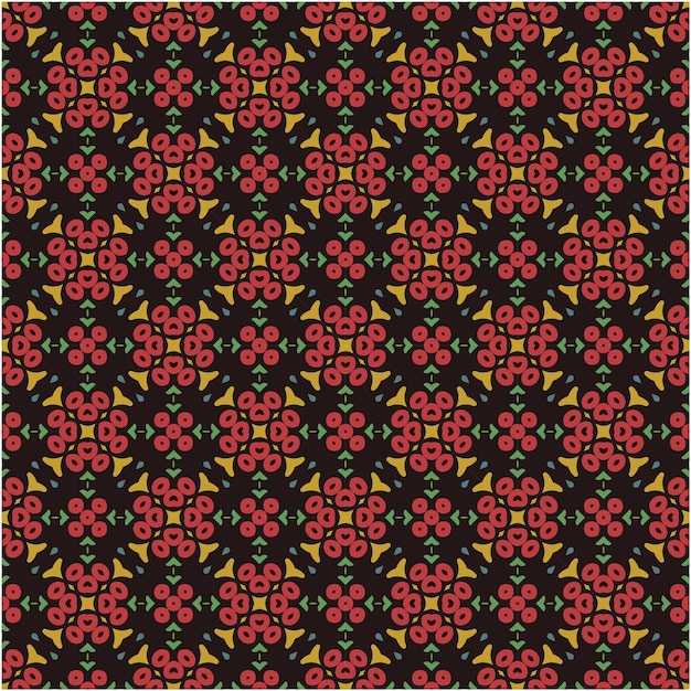 Mosaic seamless pattern design decorative style