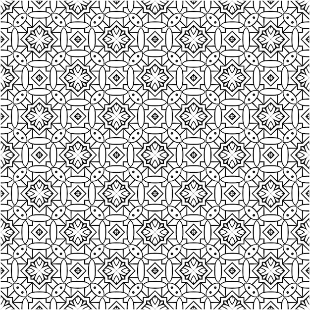 Mosaic seamless pattern design decorative style