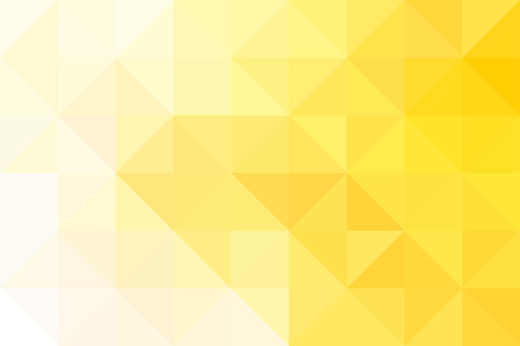 Vector mosaïek driehoek gele achtergrond gradiënt pixel veelhoekige achtergrond