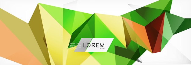 Mosaïek driehoekige lage poly stijl abstracte geometrische achtergrond Polygonale vector Abstract witte heldere technologie ontwerp