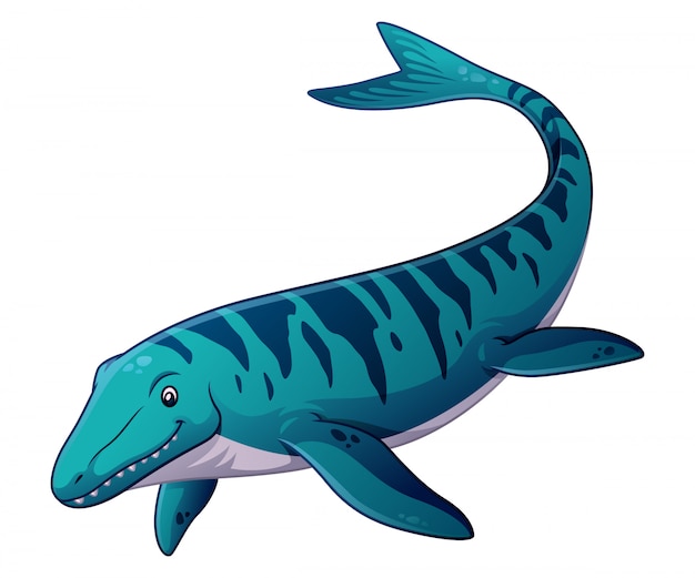 Illustrazione del fumetto di mosasaurus