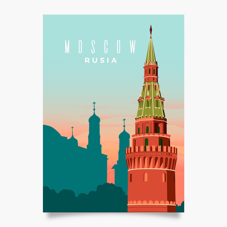 Вектор рекламный флаер москвы