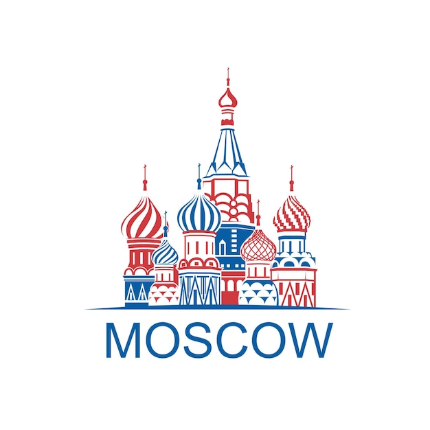 Vector moscow saint basil cathedral