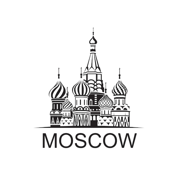 Vector moscow saint basil cathedral