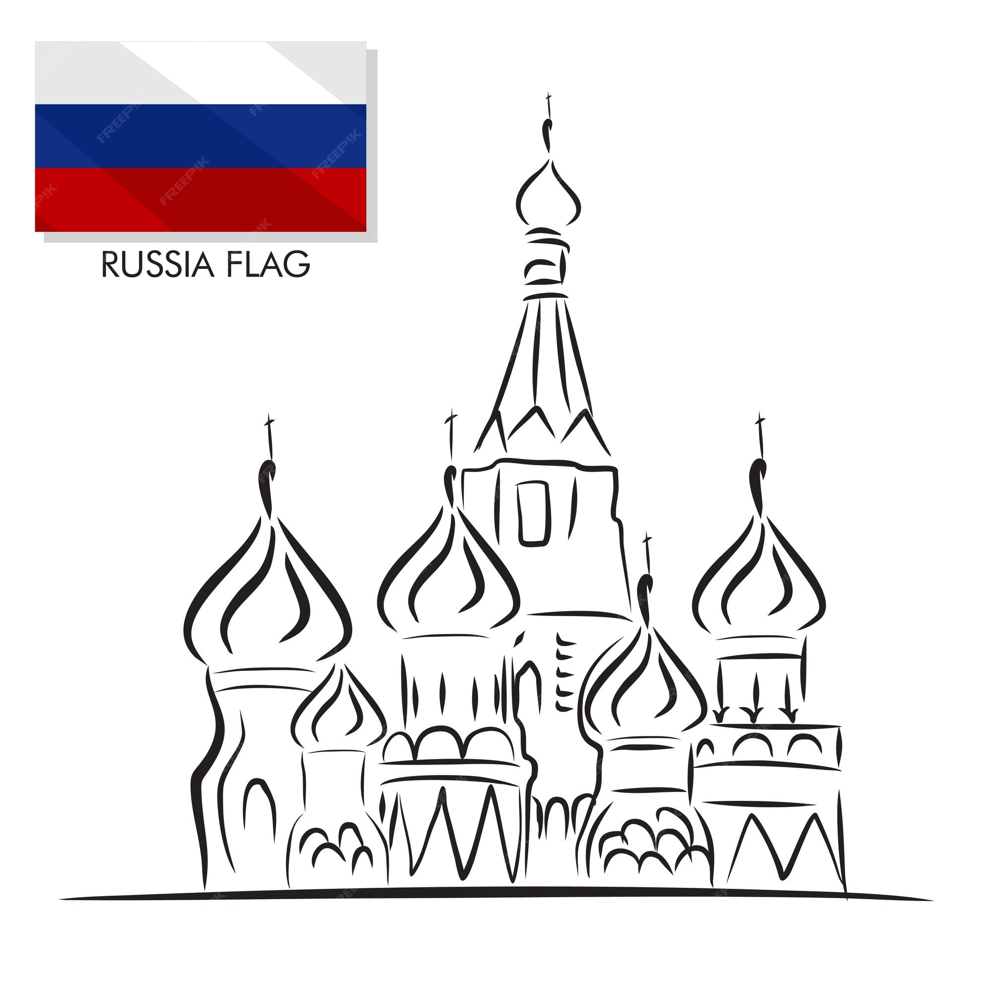 russian flag national 11209443 Vector Art at Vecteezy