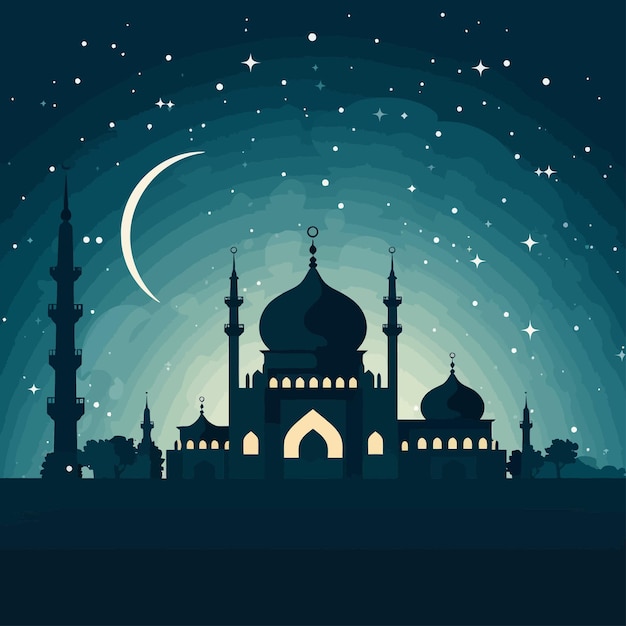moskee in de nacht