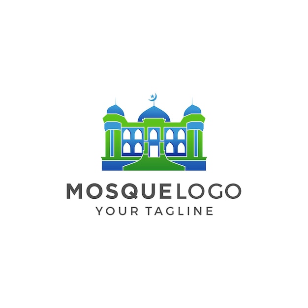 Moskee Logo Design Vector Template